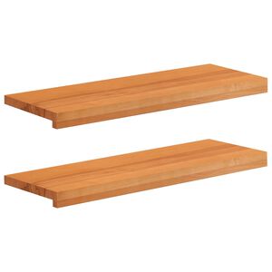 vidaXL Trepte de scară 2 buc. 80 x 25 x 2 cm Maro deschis