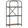 vidaXL Raft pentru cărți 3 niveluri 60 x 30 x 109 cm Lemn prelucrat