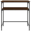vidaXL Masă consolă, stejar maro, 75x35,5x75 cm, lemn prelucrat