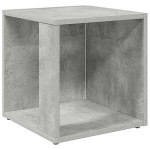vidaXL Masă laterală, gri beton, 33x33x34,5 cm, PAL
