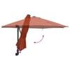 vidaXL Parasol de Grădină Manual Terracota 248 x 248 x 148 cm