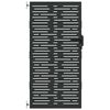 vidaXL Poartă de grădină Negru 85 x 175 cm Oțel vopsit &icirc;n pulbere