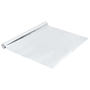 vidaXL Folie mobilier autoadezivă argintiu extralucios 500x90 cm PVC