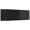 vidaXL Spate de bucătărie 2 pcs Negru 110 x 40 cm sticlă securizată