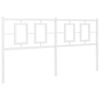 vidaXL Tăblie de pat de schimb metalică, alb, 160 cm