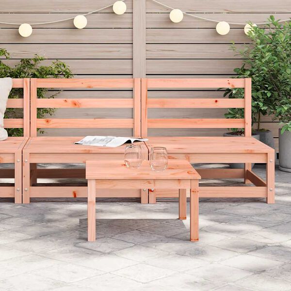 vidaXL Canapele grădină fără cotiere, 2 buc., 70x70x67 cm lemn douglas