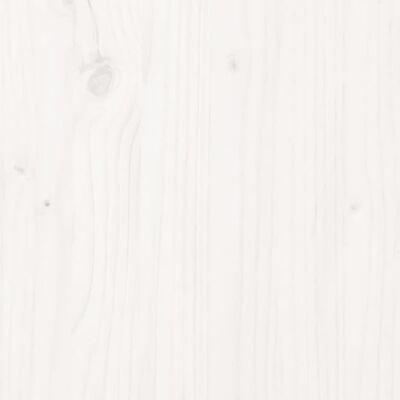 vidaXL Pat de zi Single, alb, 90x190 cm, lemn masiv de pin