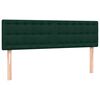 vidaXL Pat box spring cu saltea, verde &icirc;nchis, 160x220 cm, catifea