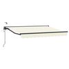 vidaXL Cort electric retractabil Crem 2,5 x 2 m