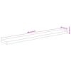 vidaXL Raft perete 180x20x3,8cm dreptunghiular lemn acacia margine vie