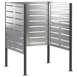 vidaXL Ecran pentru coș de gunoi 85 x 85 x 113 cm Oțel Galvanizat