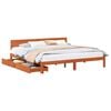 vidaXL Cadru de pat Maroniu cerat 180 x 200 cm Lemn de pin masiv