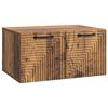 vidaXL Oglindă TV montată pe perete Lemn vechi 59,5 x 41 x 30 cm