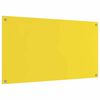 vidaXL Spate de bucătărie 2 pcs Galben 110 x 60 cm sticlă securizată