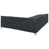 vidaXL Husă pentru mobilă Negru 330 x 255 x 80 cm Material Oxford 600D