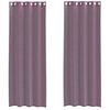 vidaXL Perdele Voile cu Oelii 2 buc Violet 140x260 cm