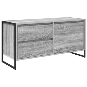 vidaXL Cabinet TV Gri Sonoma 100 x 36 x 49.5 cm Lemn compozit