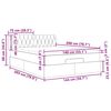 vidaXL Cadru pat otoman cu saltea țesătură gri deschis 140x200cm