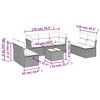 vidaXL Set canapele de grădină cu perne, 8 piese, maro, poliratan