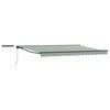 vidaXL Cort electric retractabil Verde, Alb, Antracit 4,5 &times; 3,5 m