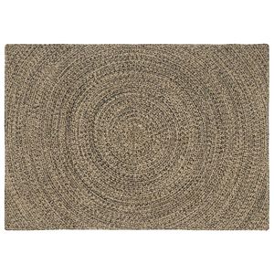 vidaXL Covoare de zonă Natural și Negru 140 x 200 cm Iută