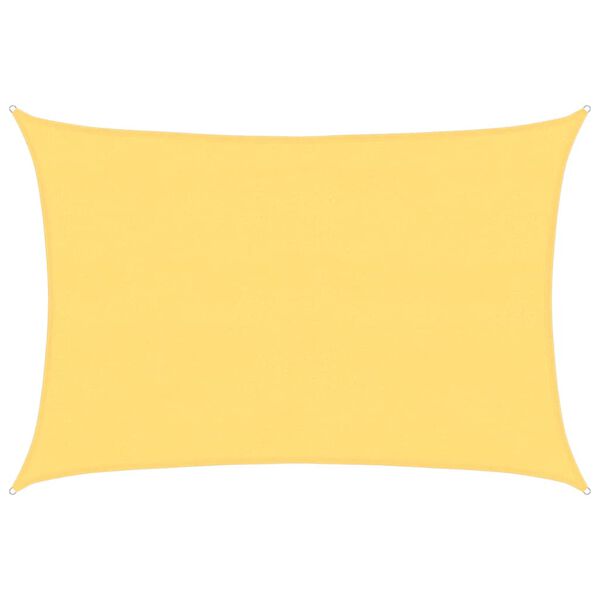 vidaXL Pânză parasolar, bej, 4 x 5 m, HDPE, 160 g/m²