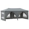 vidaXL Cort pliabil pentru petrecere, pereți laterali, antracit, 3x6 m