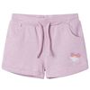vidaXL Pantaloni pentru copii cu șnur, lila combinat, 116