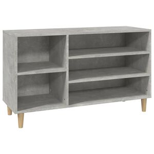 vidaXL Pantofar, gri beton, 102x36x60 cm, lemn prelucrat