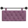 vidaXL Cap de pat suspendat Pe perete Violet 90 x 55 x 7 cm Catifea