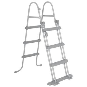 Bestway Scară de piscină cu 4 trepte Flowclear, 107 cm