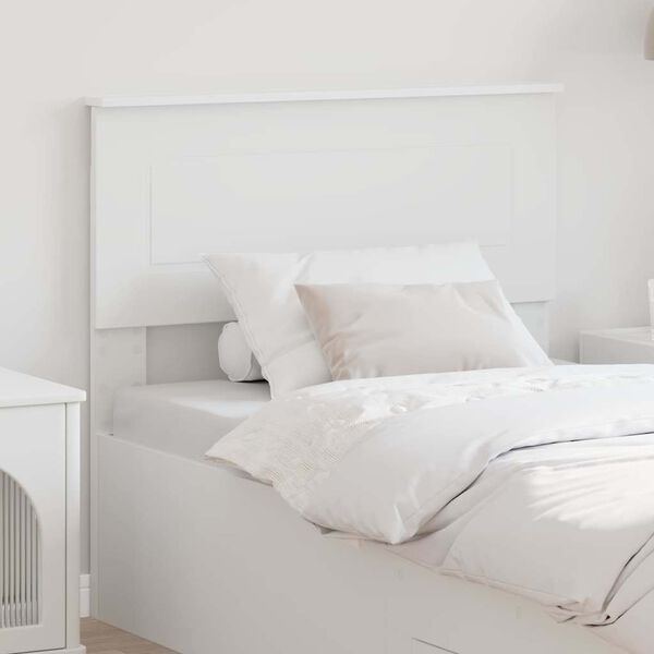 vidaXL Tăblie cap cu headboard Alb 80 cm Lemn compozit