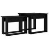 vidaXL Set de măsuțe de cafea 2 buc. Stejar Negru 50 x 52 x 42 cm