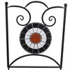 vidaXL Set de bistro mozaic, 3 piese, cărămiziu & alb, placă ceramică
