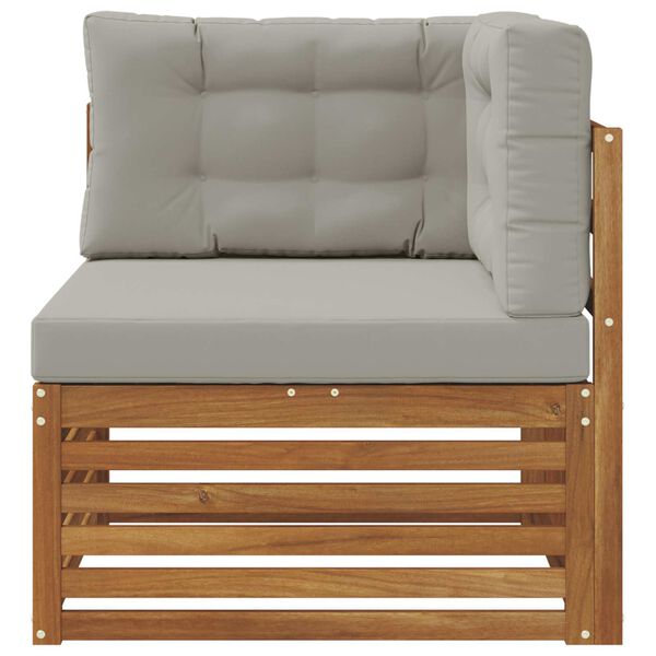 vidaXL Sofa Colțar pentru Exterior Lemn Solid de Acacia natural