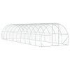 vidaXL Căsuță pentru pui Argintiu 1000 x 300 x 200 cm Oțel Galvanizat