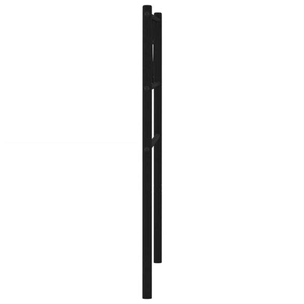 vidaXL Tăblie de pat metalică, negru, 107 cm