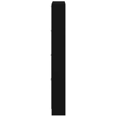 vidaXL Pantofar, negru, 59x17x150 cm, lemn compozit