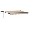vidaXL Marchiză retractabilă manuală cu led-uri 3,5 x 2 m