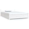 vidaXL Cadru de pat cu sertare Small Double, alb, 120x190 cm