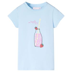 Tricou pentru copii, albastru pal, 128