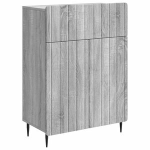 vidaXL Bufet cu sertar Sonoma gri 66 x 34,5 x 92 cm Lemn prelucrat