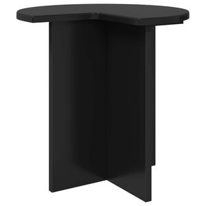 vidaXL Masă laterală Stejar Negru &Oslash; 39 x 38 cm Lemn prelucrat