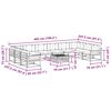 vidaXL Set de canapele de exterior cu pernă 11 pcs Natural și Crem