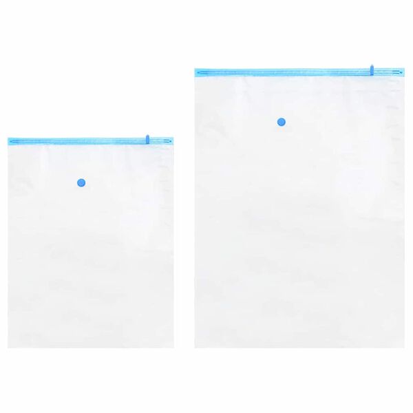 vidaXL Pungi de stocare 5 pcs Transparent și Albastru 130 x 100 cm