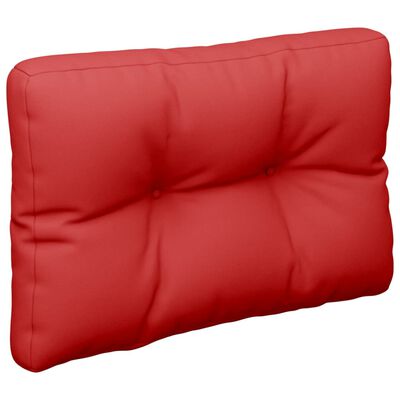 vidaXL Pernă de paleți, roșu, 60x40x12 cm, material textil