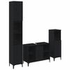 vidaXL Set de mobilier pentru baie 3 buc. Stejar negru