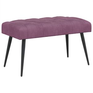 vidaXL Bancă cu butoane capitonate Violet 80 x 40 x 46 cm Catifea