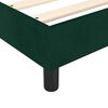 vidaXL Pat box spring cu saltea, verde &icirc;nchis, 160x200 cm, catifea