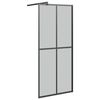 vidaXL Paravan duș walk-in 80x195 cm sticlă securizată culoare &icirc;nchisă
